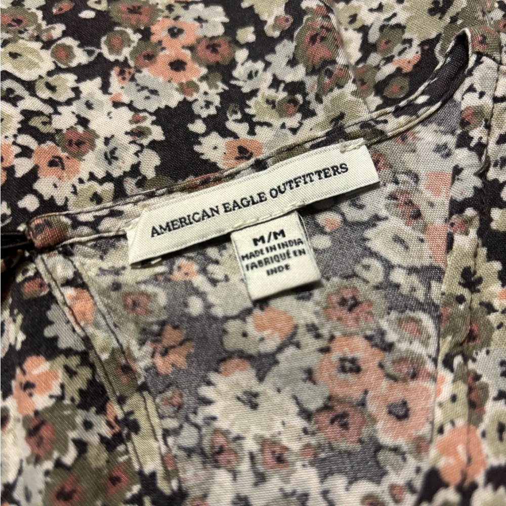 American Eagle Outfitters Floral Mini Dress - Black and Pink - Picture 4 of 4